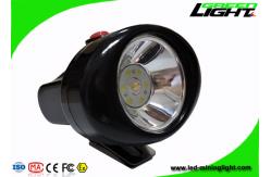 China Lightweight Mining Cap Lights 4000 Lux Plug - In Charging With Helmet Bracket supplier