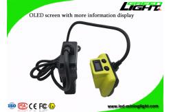 China 4.07W 530lum 25000LUX Mining Cap Lights With OLED Screen supplier