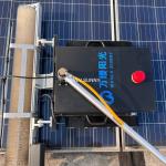 Professional Solar Panel Cleaning Machine with Crawler Chassis and Water Spray Nozzles