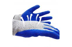 China Crinkle Latex Safety Gloves Cut Resistant Anti Vibration Gloves supplier