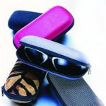 Stylish Capsule Eyeglass Sunglasses Storage Case Resist Compression Fabric Puller for sale