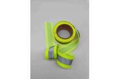 China Green Reflective Elastic Tape For Clothing Webbing Strap For Safety 5cmx50m supplier