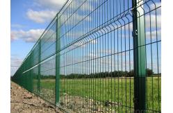 China Galvanized electrostatic spray or PVC dipped coating SHS  post welded mesh fence supplier