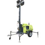 Strong Endurance Mobile Diesel 9m Telescopic Mast Light Tower For Road Construction Lighting for sale