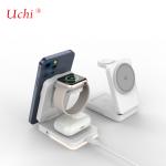 Private Mold G12 Foldable Multi-Functional Fast Charging Three-In-One Wireless Charger For Smartphones Watches Headphones for sale