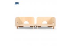 China 3 Piece Kids Sectional Sofa Modular Play Couch High Density Foam supplier