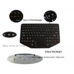 Ruggedized Industrial Keyboard With Touchpad Backlight Panel Mount for sale