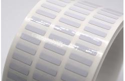 China 12.5mmx3mm 1.5mil White Gloss High Temperature Resistant Polyimide Label supplier