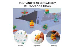 China 200PCS Repositionable Stickers About Robot Space Gargabe Sorting Virus Germ supplier