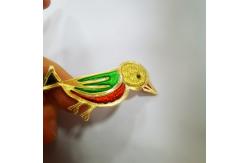China Electroplating Bird Embroidery Patch For Dress And Personal Adornment supplier
