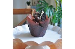 China Regular Tulip Paper Baking Cups Muffin Liner Mini 30mm Wrap White supplier