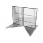 Construction Police Aluminum Safety Barrier Car Park Road Barricade for sale