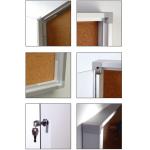 Square Landscape Silver 35mm Lockable Poster Case