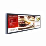 29 inch Strip Bar LCD Digital Signage / Stretched LCD Screen Support 1080P Full HD Video for sale