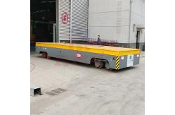 China Steerable 50 Tons Motorized Transfer Trolley , Stepless Speed Industrial Transfer Cart supplier
