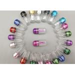 2ml ISO9001 Empty Capsule Shells Golden Single Pill Container