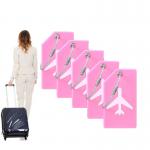 Silicone Luggage Tags for Travel Suitcases Simple Cartoon Design Name Cards Included for sale