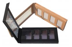 China Pantone Printing Empty Magnetic Palette Black Cardboard Makeup Palette supplier