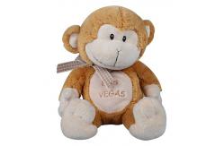 China Cute Stuffed Monkey Toy Long Plush Material PP Cotton Filler 12 Inch Height supplier