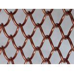 Metal Decorative Wire Mesh Curtain Antique Brass Color For Room Divider for sale