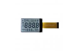 China Positive HTN Segment Code LCD White Blacklight With FPC LCD Display supplier
