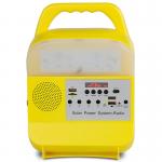 6000mah Battery Solar Radio Light Touch Switch Indoor Solar Lamps for sale