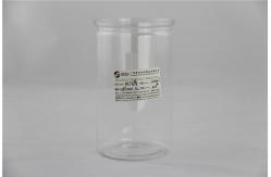 China Powder Clear transparent Plastic Cylinder Packing box , PET canister 800ml supplier