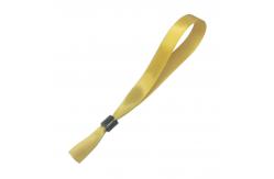 China RFID Woven Cloth Wristbands Printing Fabric Bracelets With Plastic Clasp supplier