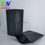 500g 1kg Black Kraft Stand Up Pouches High Barrier Food Grade Material for sale