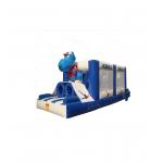 White And Dark Blue Children Fun Park Inflatable Slide For Rentals for sale
