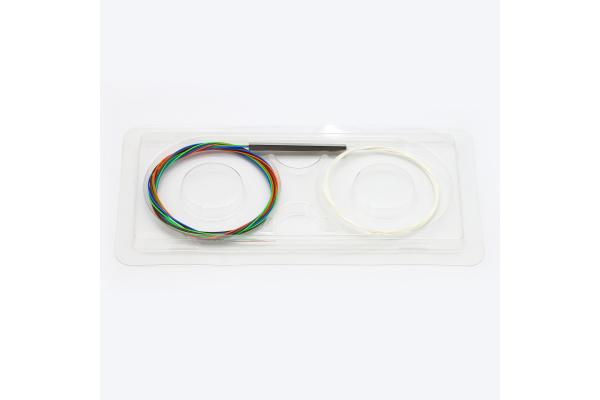 1x2 0.9mm 1mtr Plastic Box Packing Fiber Optic PLC Splitter