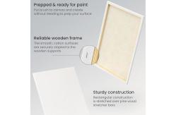 China  White Pre Stretched Canvas Board Fivefold Primed 100% Cotton Large Blank Canvas Boards supplier