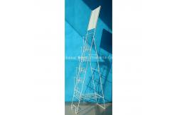 China Portable TUV Approval H1000mm Metal Magazine Display Rack,Book shelves With  White supplier