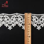100% Cotton Water Soluble Flower Lace Trim For Clothing Pollution - Free for sale