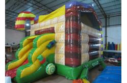 China Custom Christmas Bounce House 4.8 X 5.3m , Commercial Inflatable Christmas House supplier