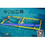 Funny Inflatable Water Games , Inflatable Aqua Park Water Volleyball Field for sale