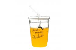 China Beer Heat Resistant 350ml Borosilicate Glass Coffee Cup supplier