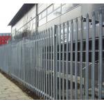 Assembled 2.4 M High Palisade Security Fence / Galvanized Steel Palisade Fencing