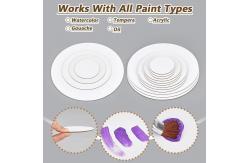 China Matte Finish Round Painting Canvas Panel , Drawing Canvas Board For Oil Painting supplier