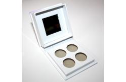 China White Empty Baked Eyeshadow Palette C2S Paper 27mm Diameter supplier