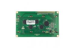 China Monochrome 20x4 Character LCD Display LCM 16 Pin 8bit MPU STN Blue Negative supplier