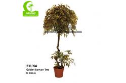 China Natural Look 160cm Artificial Ficus Tree For Garden Decoration supplier