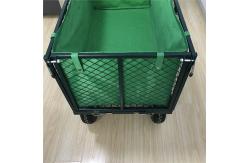 China XXL Heavy Duty Garden Mesh Cart Wheelbarrow Mesh Garden Trolley Cart Utility Tipper supplier