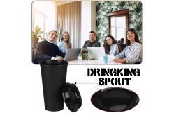 China 16oz BPA Free Personalized Reusable Plastic Coffee Cups With Lids supplier