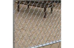 China 15M Galvanised Diamond Chain Link Fence 50-60 Grame Zinc Coated supplier