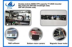 China Multifunctional Pick And Place Machine 32 Heads 80000CPH Dual Module SMT Placement Machine supplier
