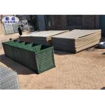 Green Fodable Sand Filled Barriers Geotextile Lined Feature Easy Installation for sale