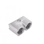 Lean Pipe Joint Aluminum Tube Connector Double Tube External Direct Head for sale