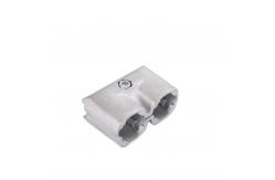 China DYJ28-A14 Lean Pipe Joint Aluminum Tube Connector Double Tube External Direct Head supplier