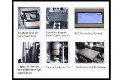 China PLC Control High Speed Paper Cup Machine With Automatic Counting System supplier